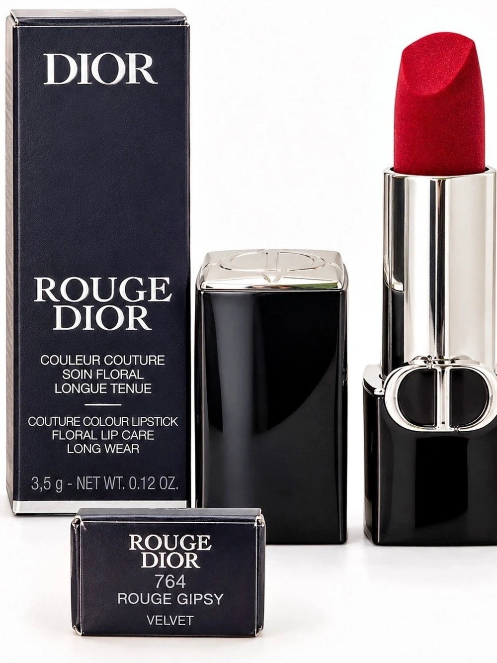 Dior Rouge Dior 764 Rouge Gipsy Red Lipstick NWT